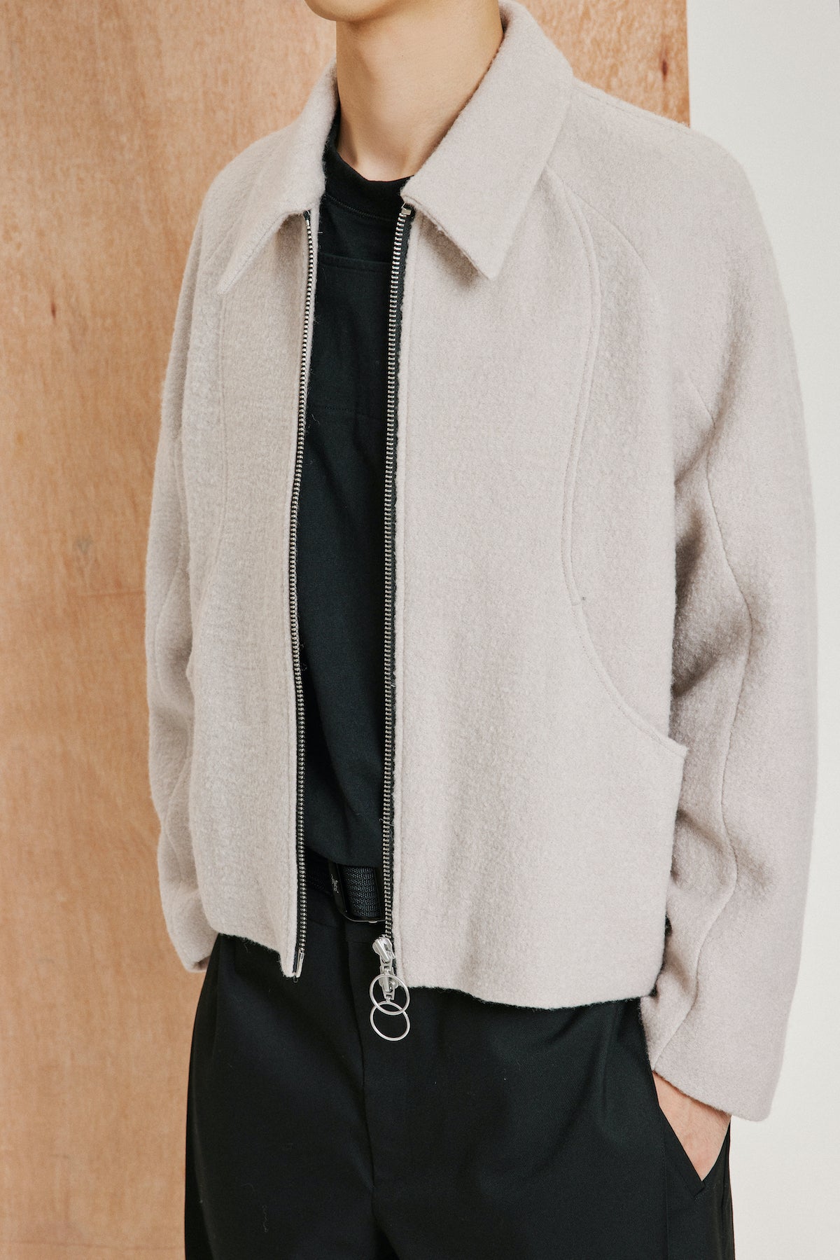 environe / OL13 WAVE WOOL JACKET