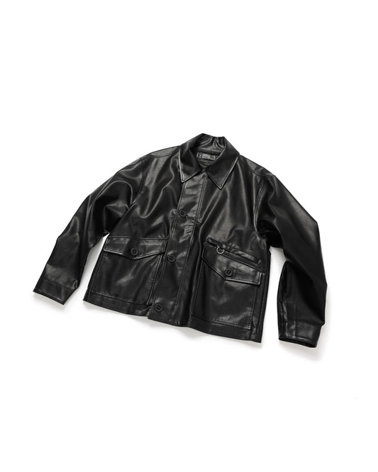 environe / OL12 MILITARY LEATHER JACKET